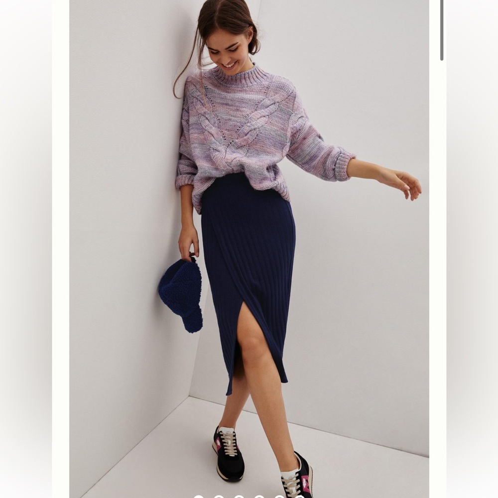 Anthropologie | Maeve Leanna Knit Midi Skirt